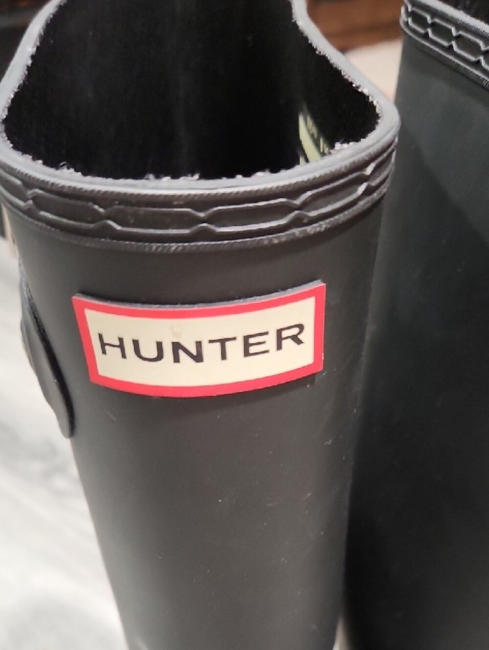 Hunter Black Matte Rain Boots - Picture 2 of 8